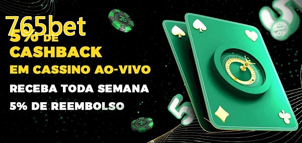 Promoções do cassino ao Vivo 765bet
